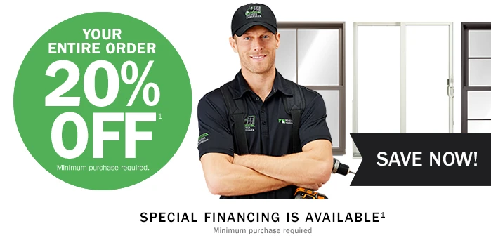 Your entire order 20% off, minimum purchase required.